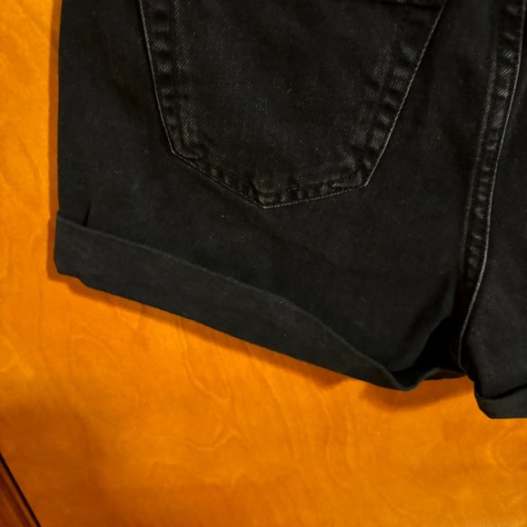 Wild Fable Black Denim Highest Rise Mom‎ Shorts - Picture 11 of 11